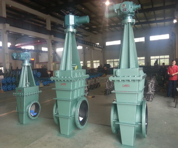 電動襯膠閘板閥