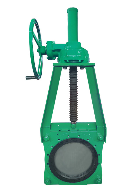 傘齒輪對夾式礦漿刀閘閥