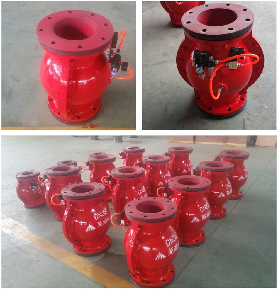 氣動球形管夾閥