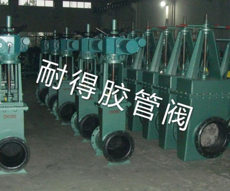 電動襯膠調(diào)節(jié)閥/礦漿閥（耐得管夾閥公司提供圖片）