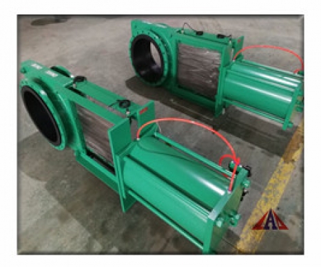 氣動礦漿刀閘閥（法蘭式） 