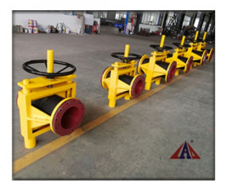 手動(dòng)裸式管夾閥