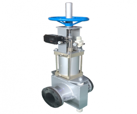 氣開式帶手輪管夾閥（調(diào)節(jié)型）